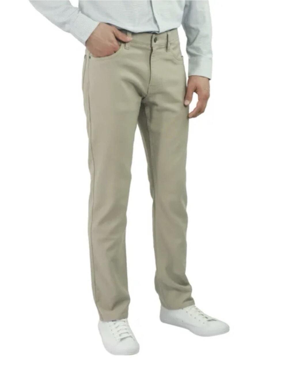 Jachs New York Men's Straight Stretch 5 Pocket Twill Pant. Size 30x34. New W Tag